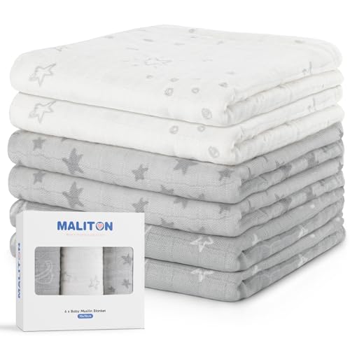 Maliton Muslin Cloths — Soft, Multi-Use (6-Pack)