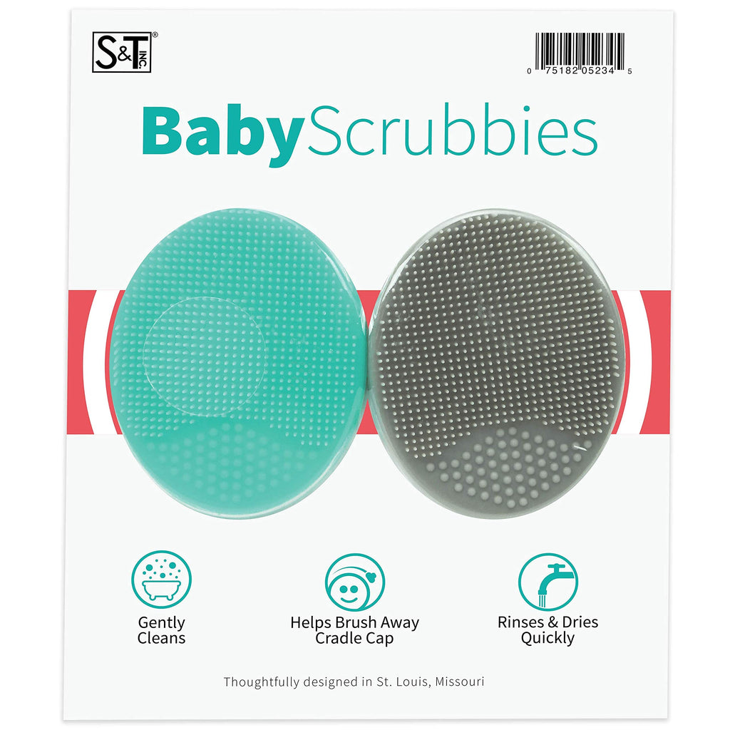 S&T Cradle Cap Brushes — Soft Silicone Flake Relief