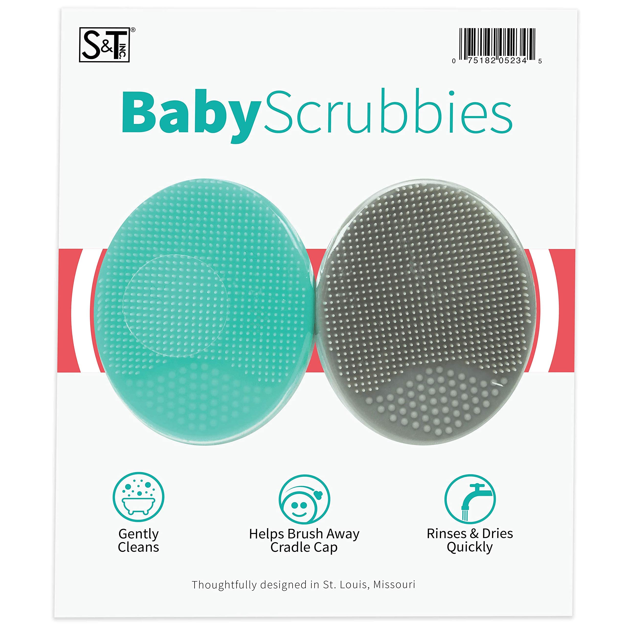 S&T Cradle Cap Brushes — Soft Silicone Flake Relief