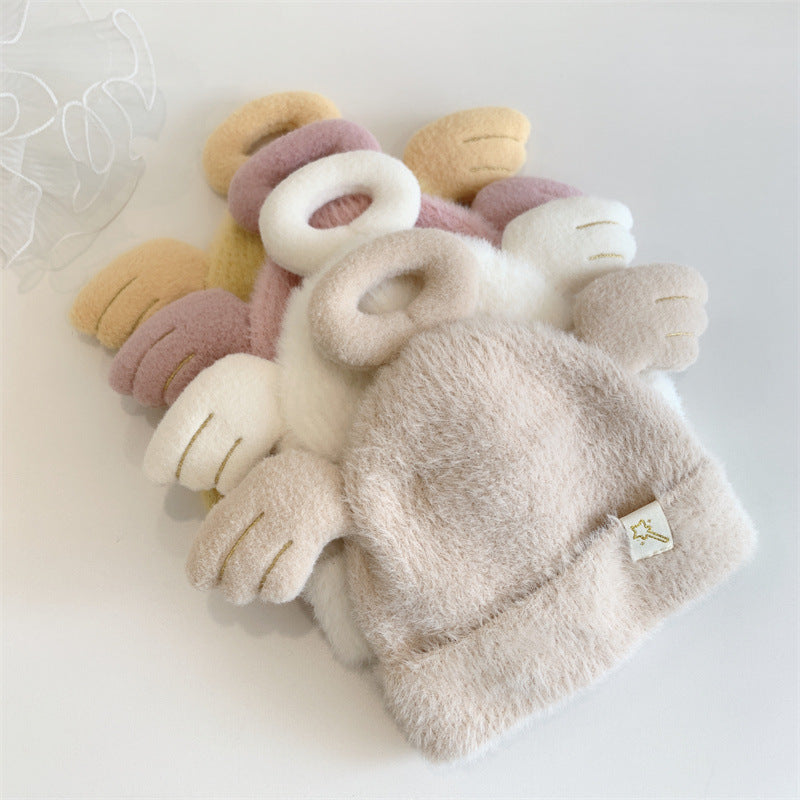 Cream Pullover Baby Hat — Warm, Cosy Ear Cover