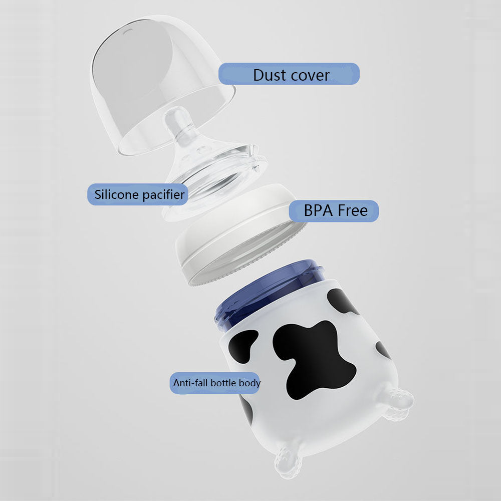 Silicone Newborn Bottle — Slow-Flow, Anti-Choking