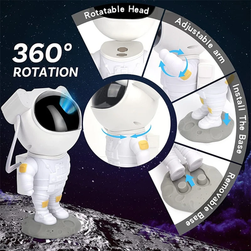 Galaxy Star Projector — Calming Nursery Night Light
