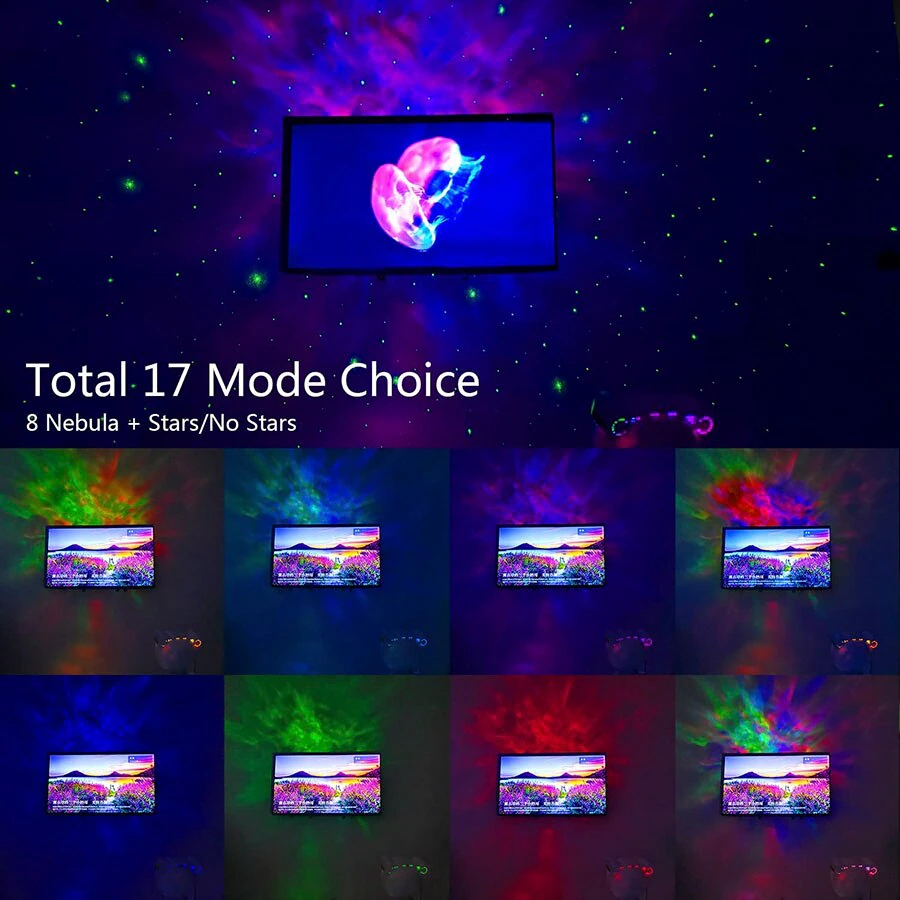 Galaxy Star Projector — Calming Nursery Night Light