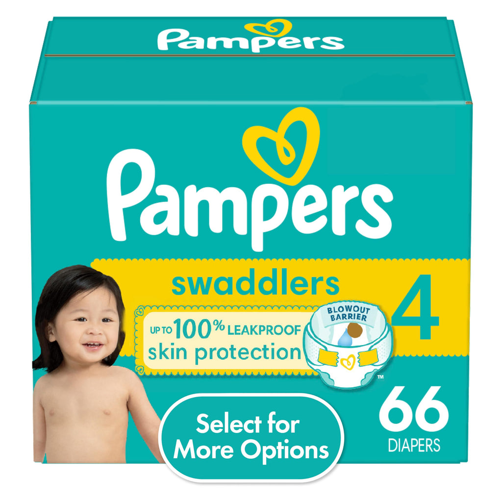 Pampers Swaddlers Diapers — Size 4 (66 Diapers)