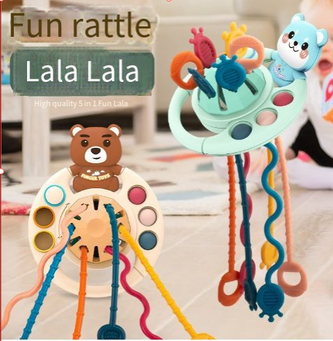 Baby Rattle & Teether Set — Soothe Gums, Build Grip