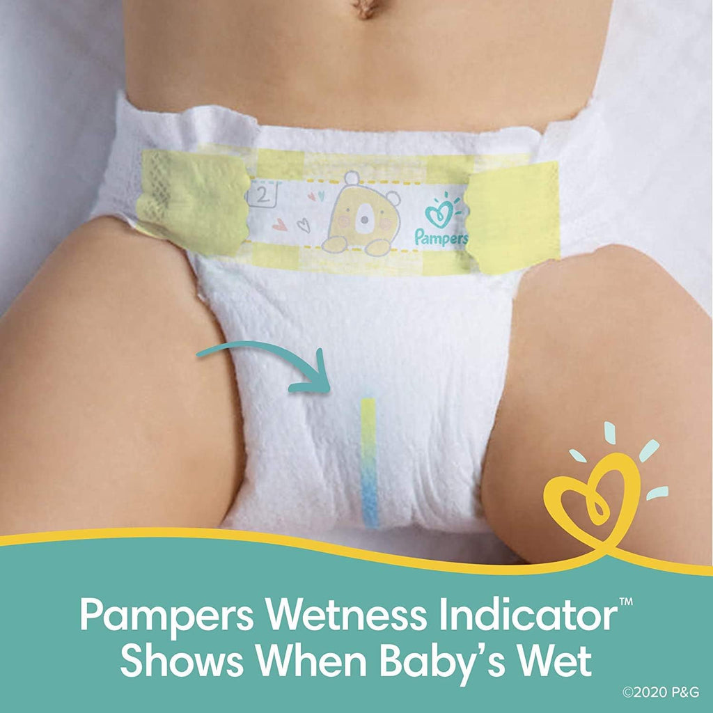 Pampers Swaddlers Diapers - Size 2 One Month Supply (156 Count) Soft Disposable Baby Diapers