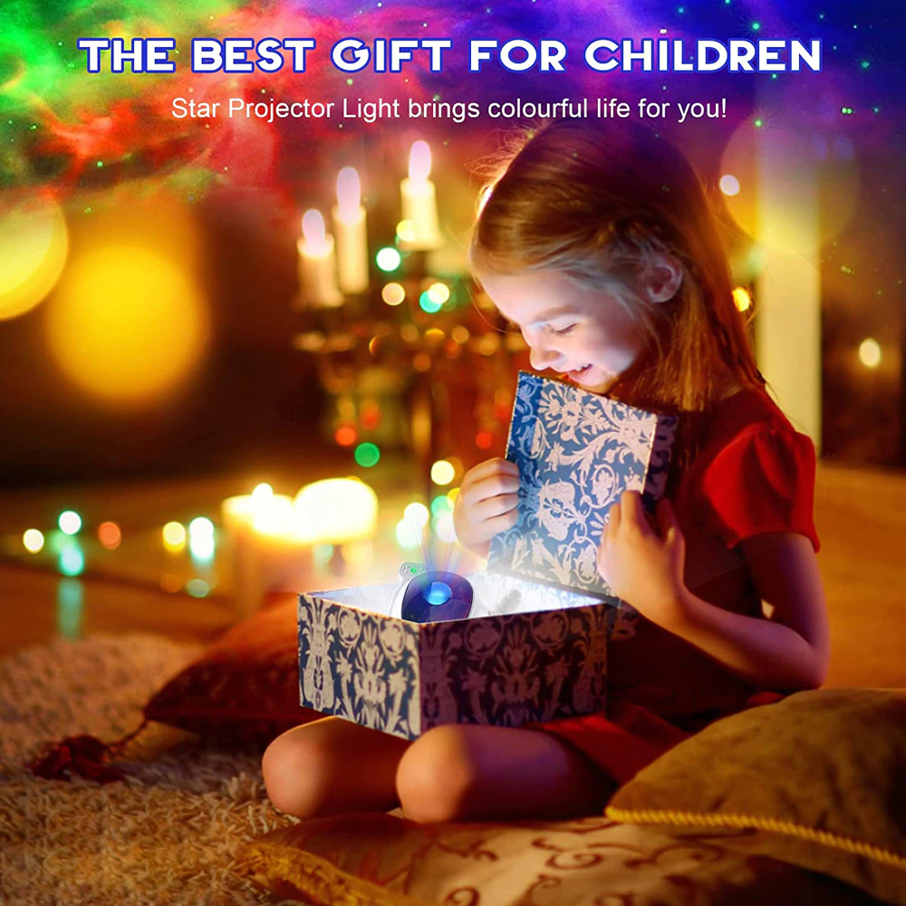 Galaxy Star Projector — Calming Nursery Night Light