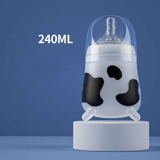 Silicone Newborn Bottle — Slow-Flow, Anti-Choking