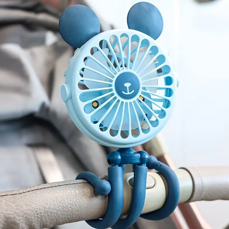 Clip-On Octopus Stroller Fan — Keeps Baby Cool