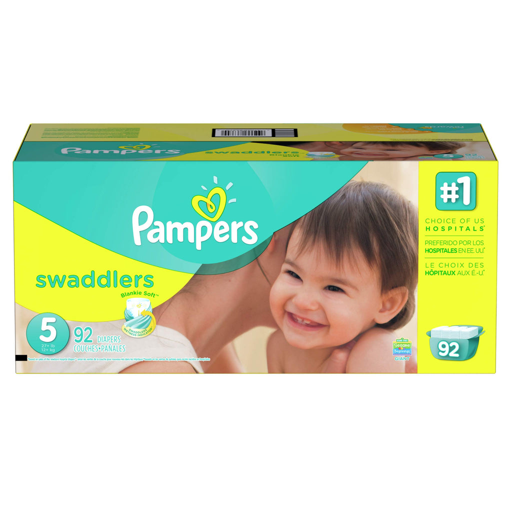 Pampers Swaddlers Diapers — Size 5 (92 Diapers)