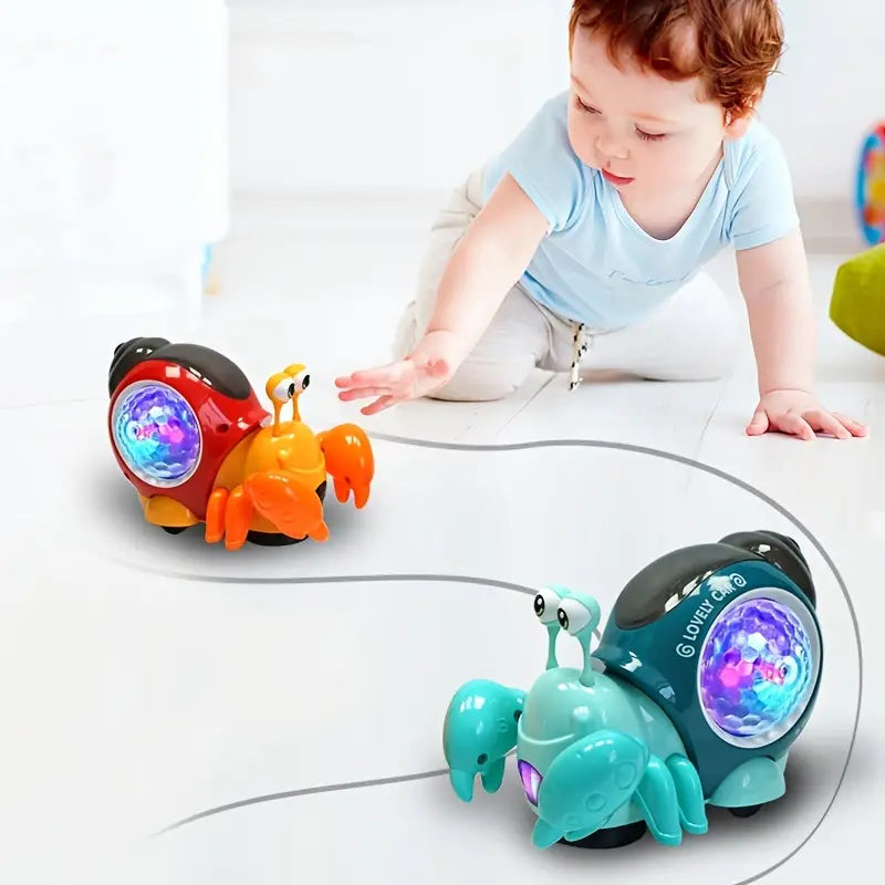 Interactive Crawling Crab — Makes Tummy Time Fun