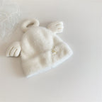 Cream Pullover Baby Hat — Warm, Cosy Ear Cover
