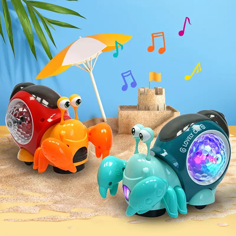 Interactive Crawling Crab — Makes Tummy Time Fun