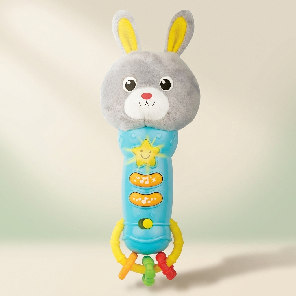Bambiya Bunny Teether & Rattle — Soothes Sore Gums