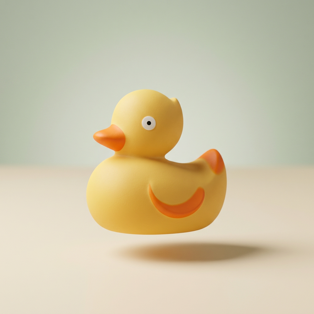 CaaOcho Natural Rubber Ducky — Mold-Free Bath Toy