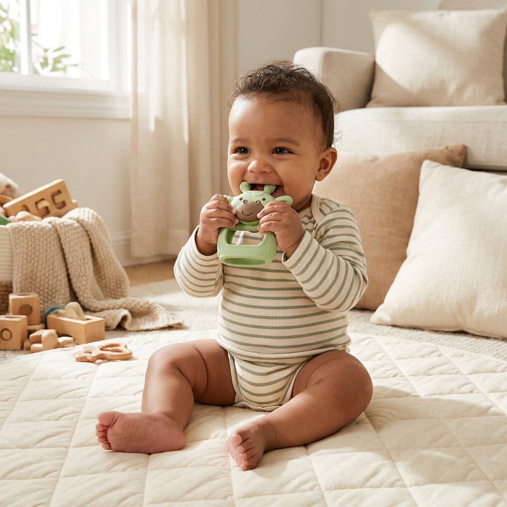 Momcozy Baby Teether — Soft, Soothing Gum Relief