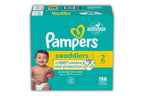 Pampers Swaddlers Diapers - Size 2 One Month Supply (156 Count) Soft Disposable Baby Diapers
