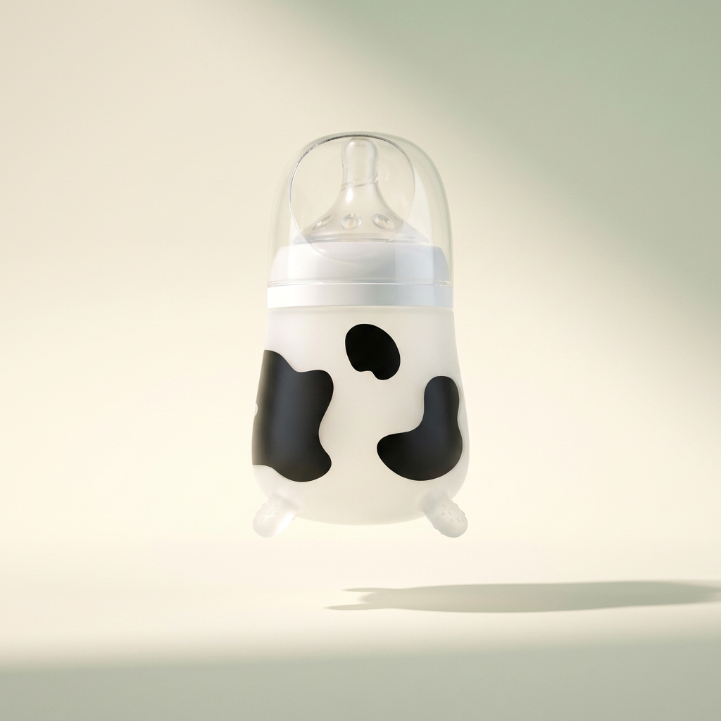Silicone Newborn Bottle — Slow-Flow, Anti-Choking
