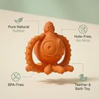 CaaOcho Squid Teether — Mold-Free Gum Massager
