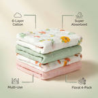 Viviland Burp Cloths — Super-Absorbent (4-Pack)