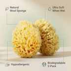 Baby Buddy Natural Wool Bath Sponge — Ultra-Soft for Newborns