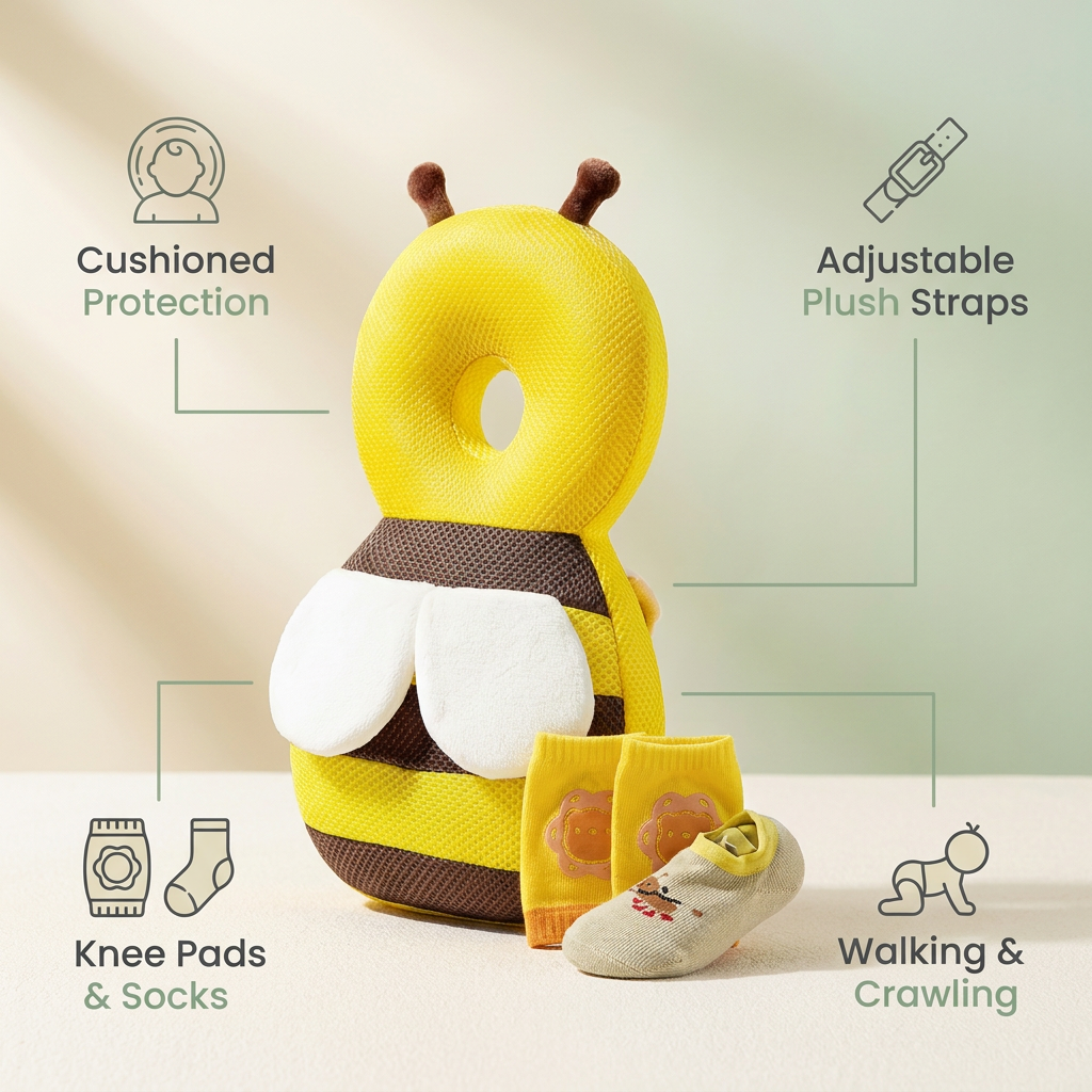 Bee Baby Head Protector — Cushions Bumps & Falls