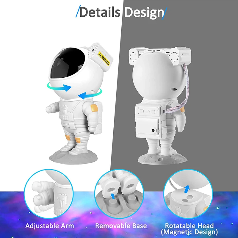 Galaxy Star Projector — Calming Nursery Night Light