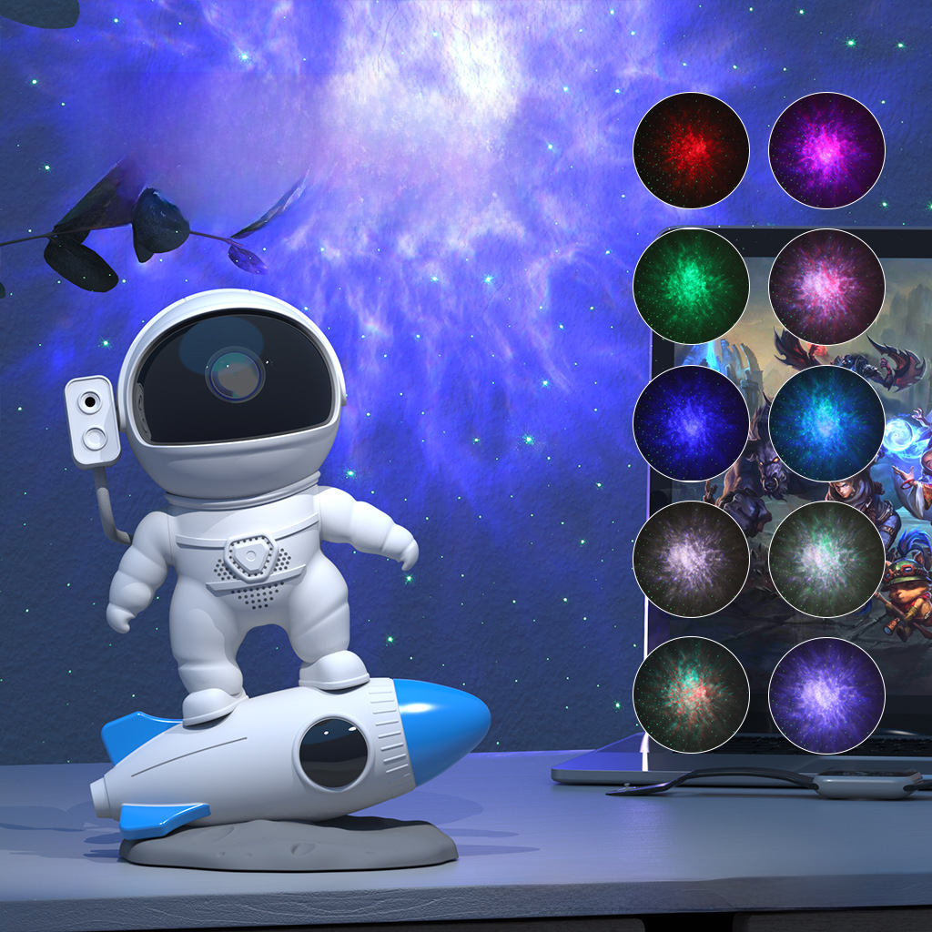 Rocket Star Projector — Calming Bedtime Night Light