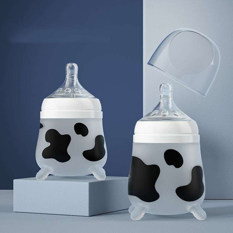 Silicone Newborn Bottle — Slow-Flow, Anti-Choking