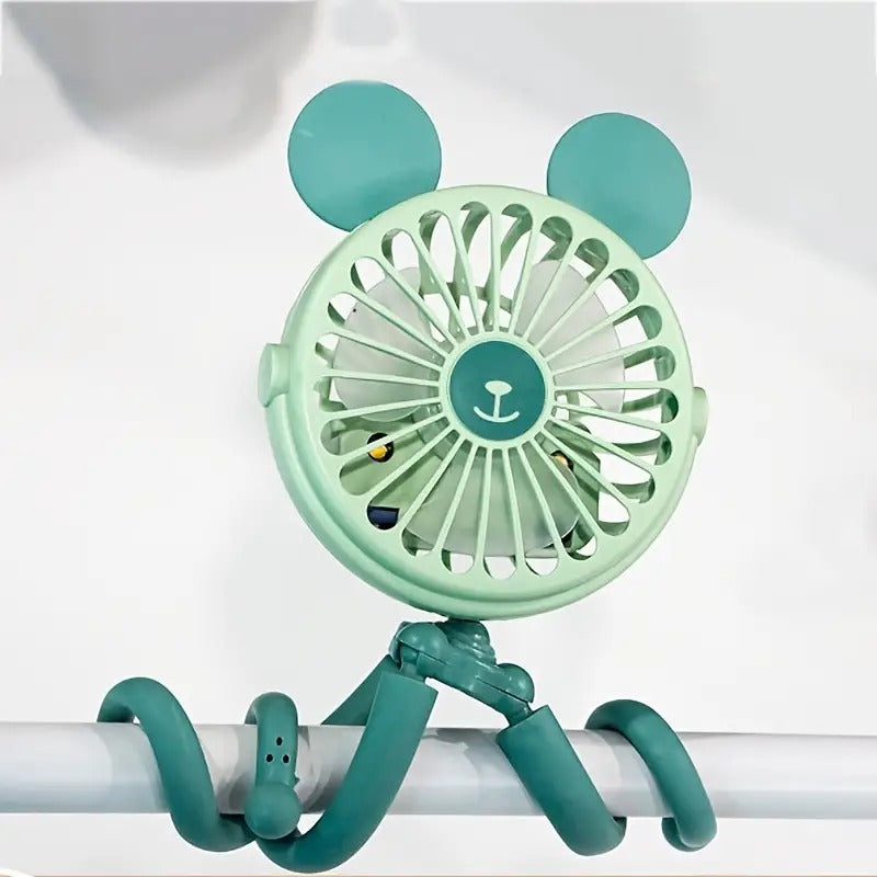 Clip-On Octopus Stroller Fan — Keeps Baby Cool