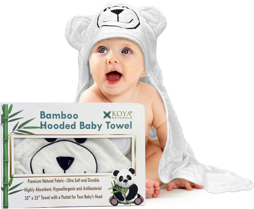 KOYA Bamboo Hooded Baby Towel — Cosy & Super-Absorbent