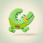 HABA crocodile silicone teether - product photo