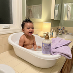 Baby evening bath with SheaMoisture - lifestyle