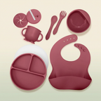Baby-led weaning silicone feeding set - product photo