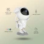 Bubzies galaxy projector features: 8 nebula effects, remote control, 45/90 min timer, adjustable angle