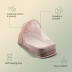 Bubzies portable newborn crib features and details