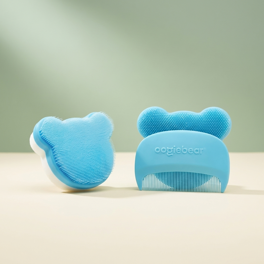 oogiebear Cradle Cap Brush Kit — Gentle Flake Care
