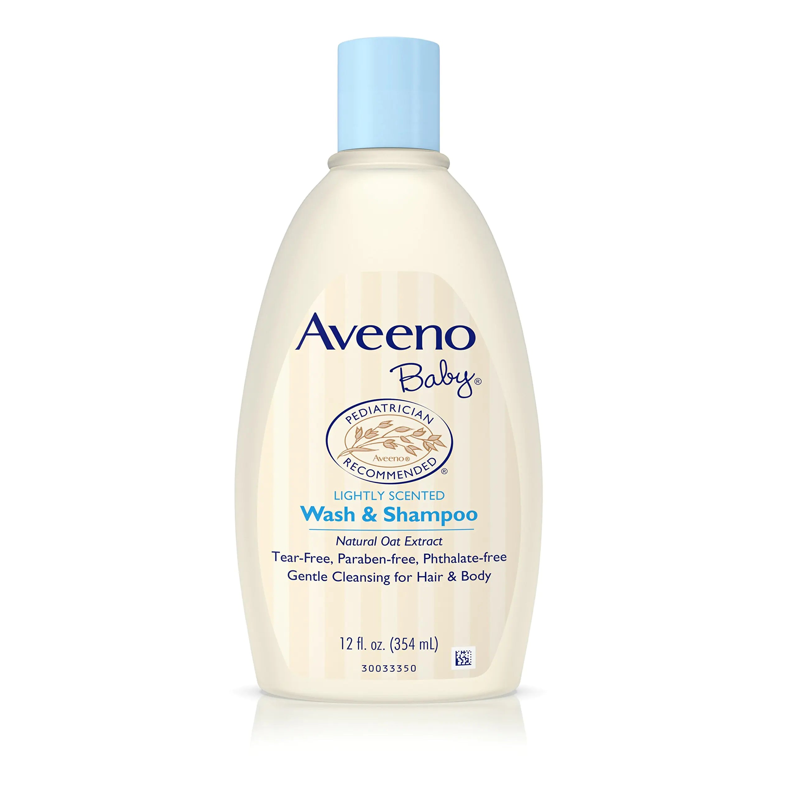 Aveeno Baby Gentle Wash & Shampoo with Natural Oat Extract Tear-Free & Lightly Scented 12 fl. oz
